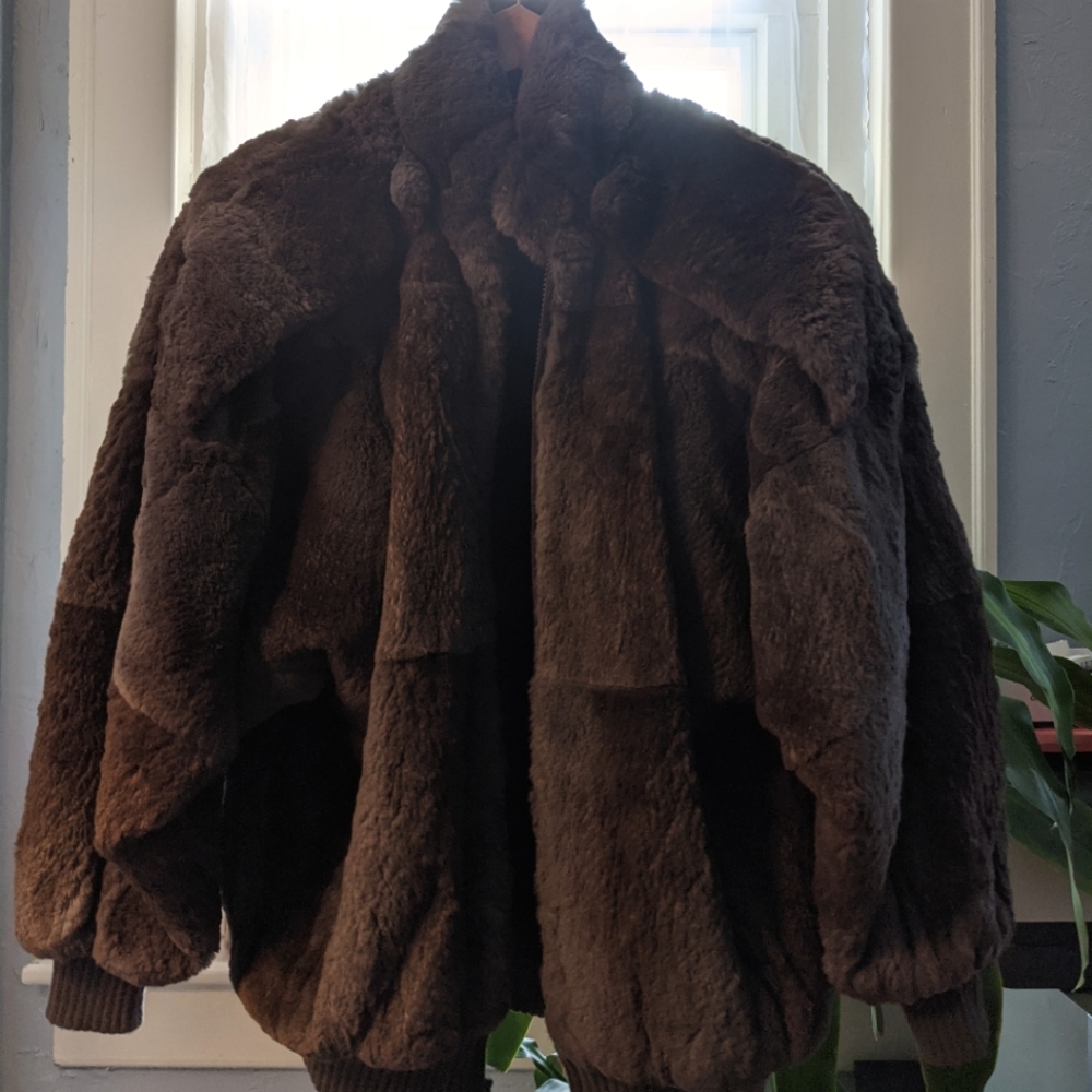 Carole Little Rabbit Fur Coat
